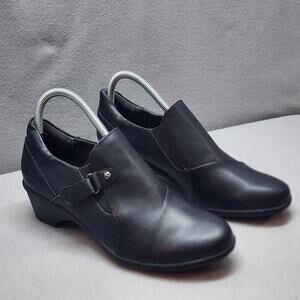 JBU Jambu Kyley Womens Ankle Heeled Booties Black Size 9 adjustable comfort shoe